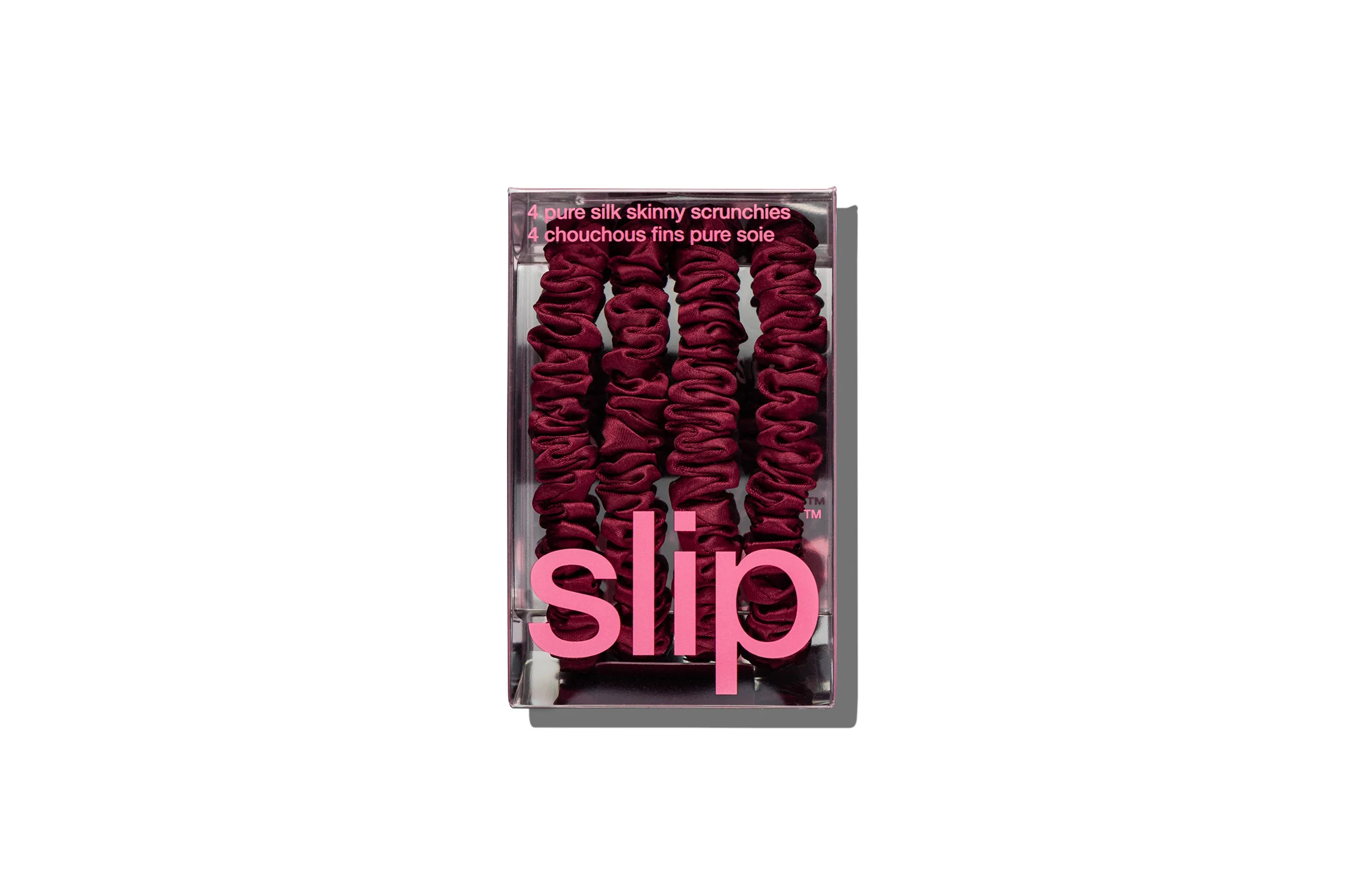 Back to School Maroon Skinny Scrunchies - Image 3