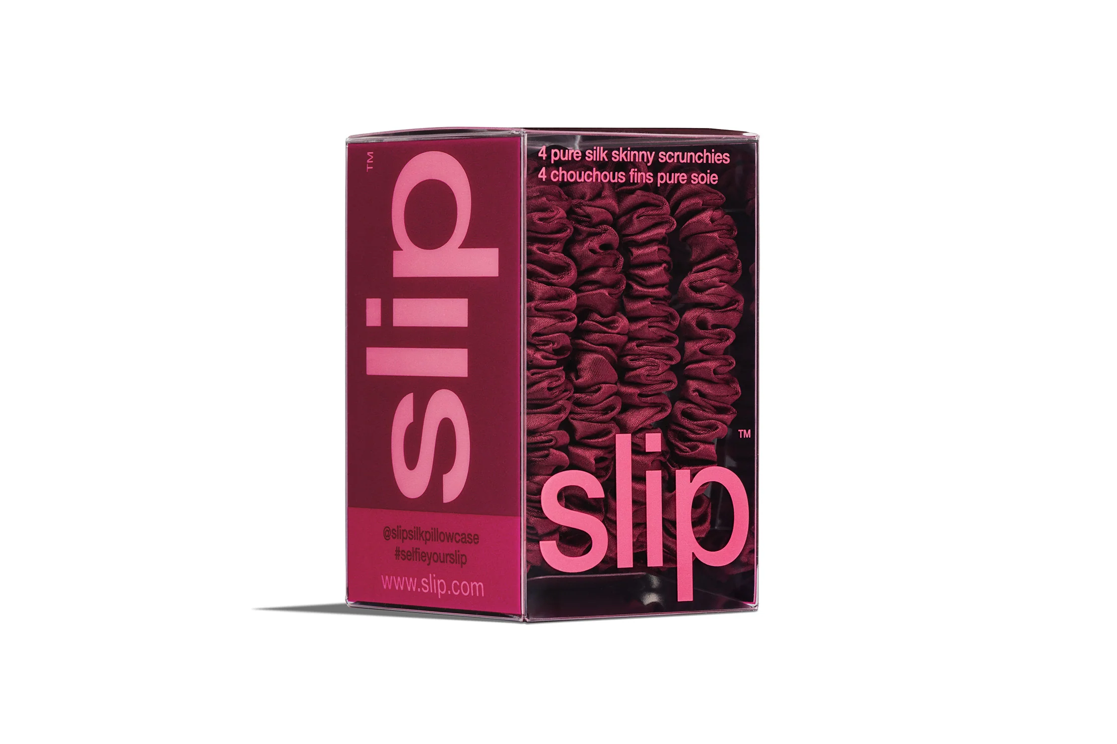 Back to School Maroon Skinny Scrunchies - Image 4