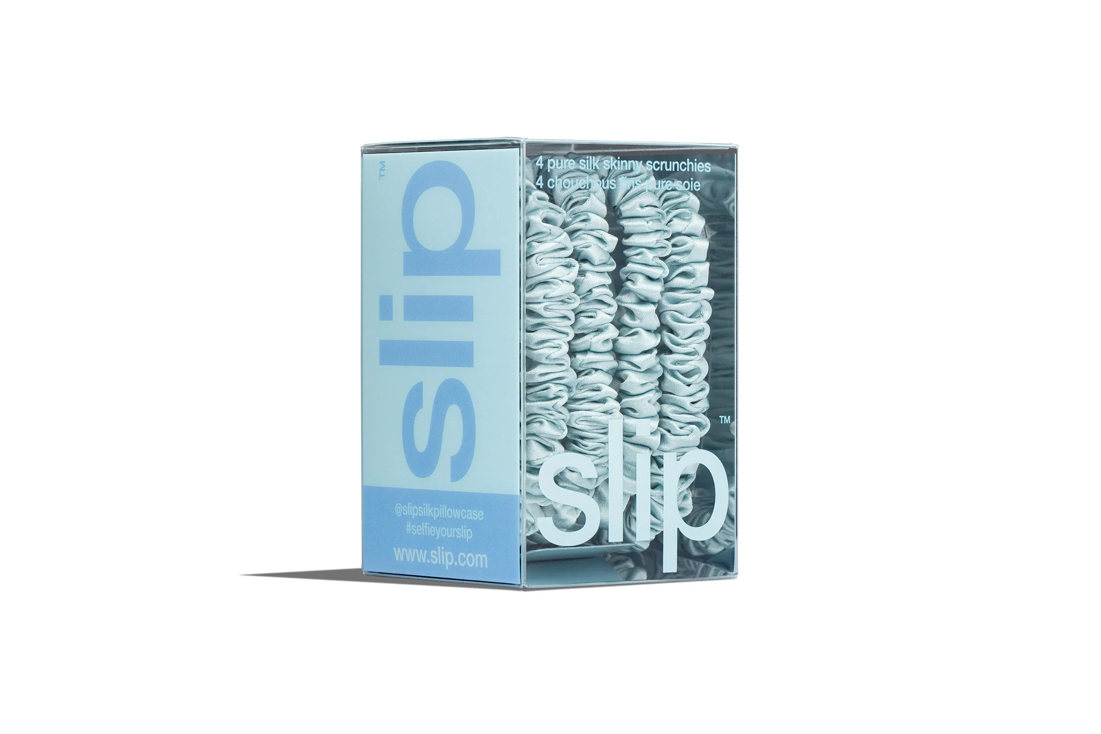 Back to School Sky Blue Skinny Scrunchies - Image 4