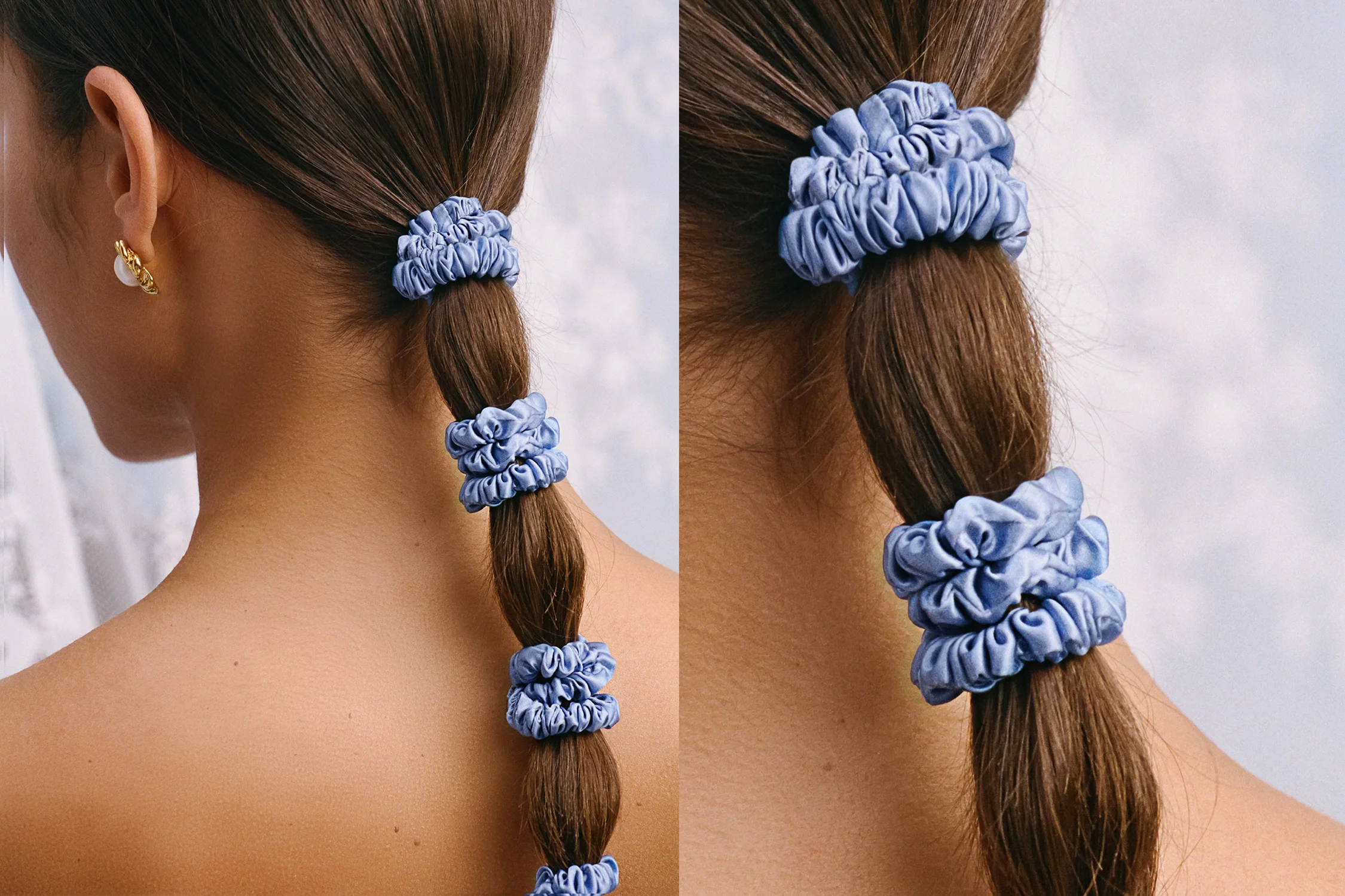 Cornflower Skinny Scrunchies - Image 5