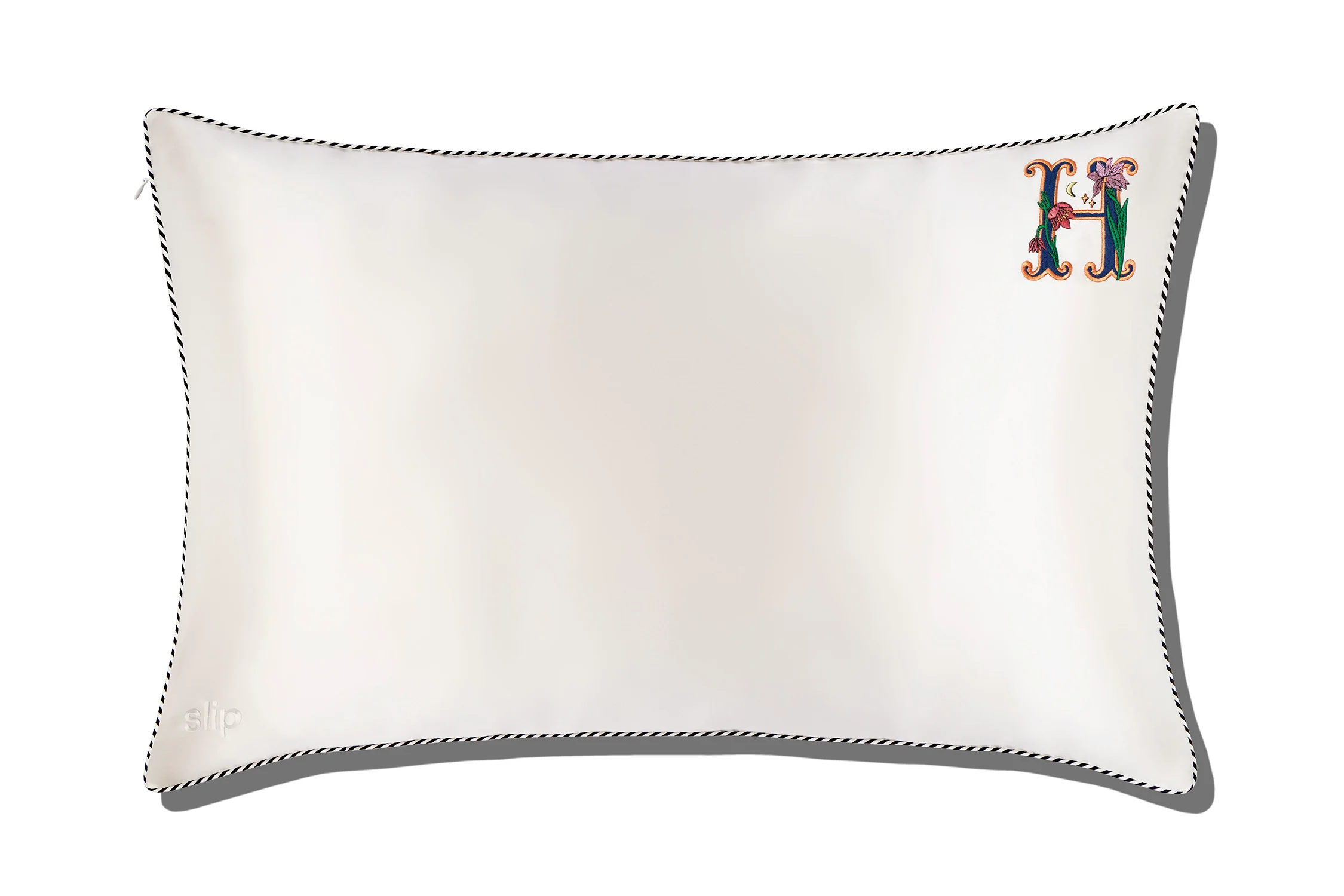 Initial Collection White Queen Zippered Pillowcase - Image 11
