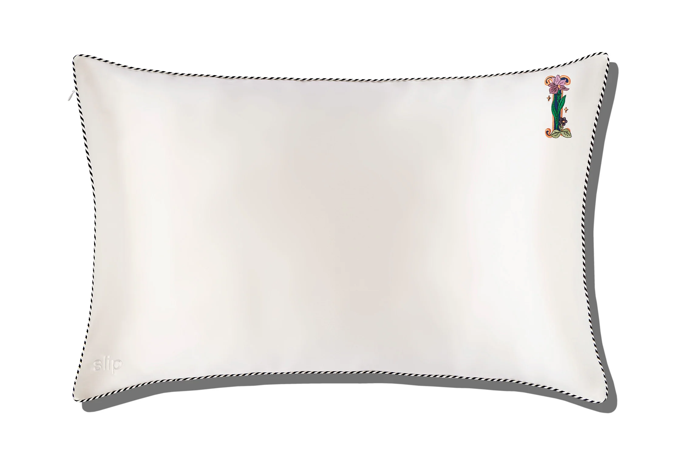 Initial Collection White Queen Zippered Pillowcase - Image 12