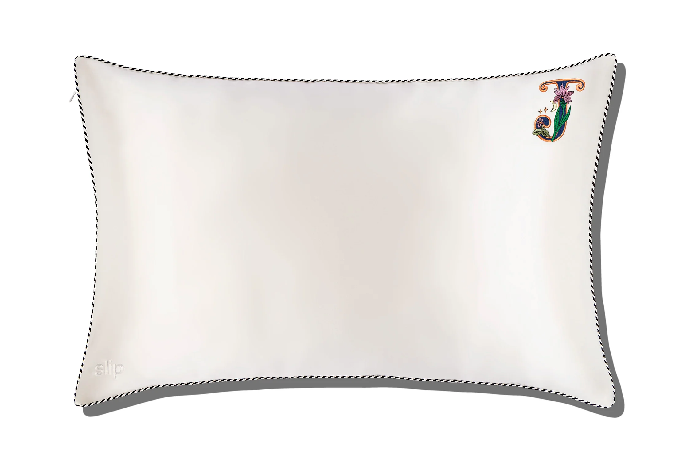 Initial Collection White Queen Zippered Pillowcase - Image 13