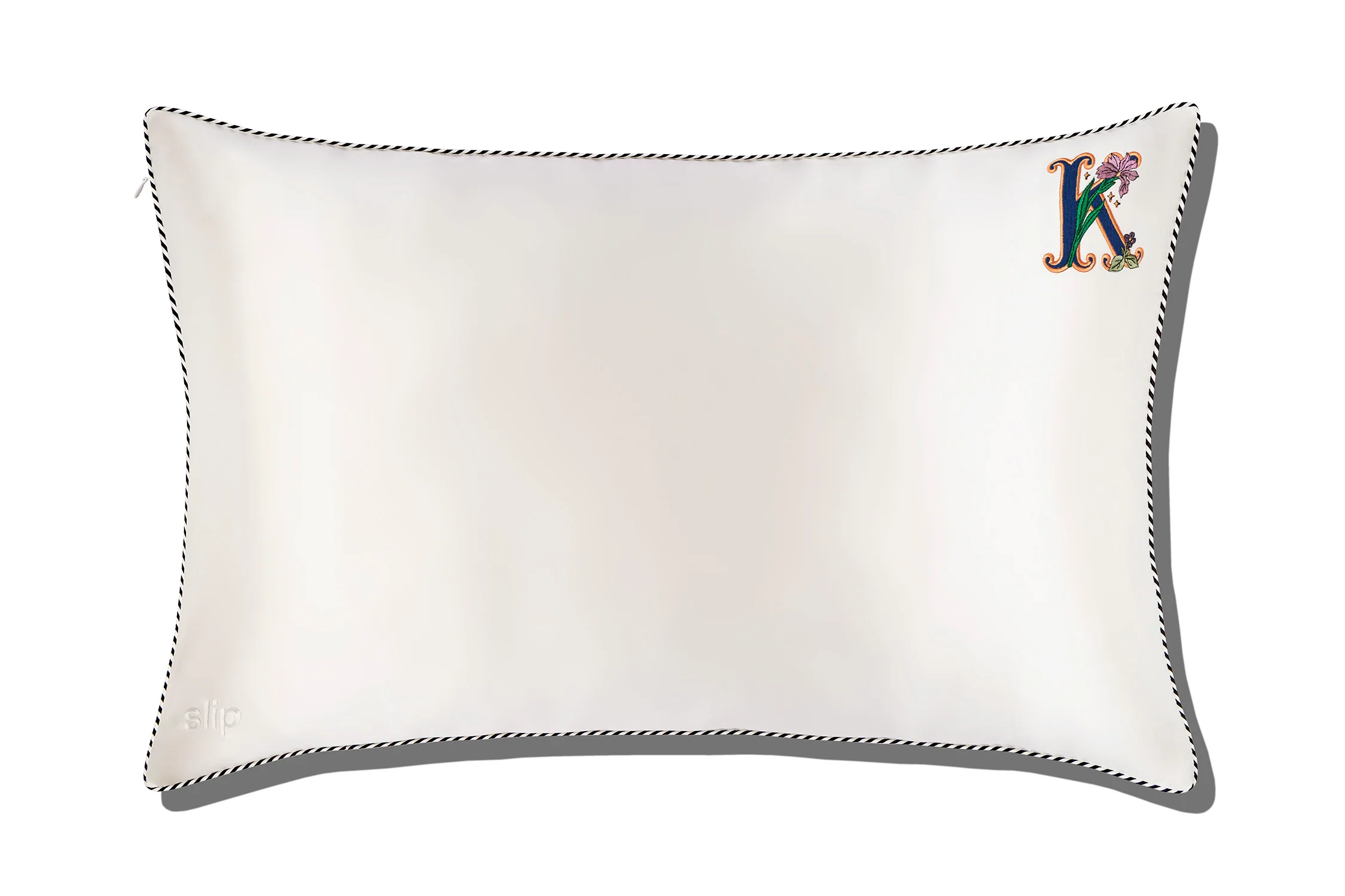Initial Collection White Queen Zippered Pillowcase - Image 14