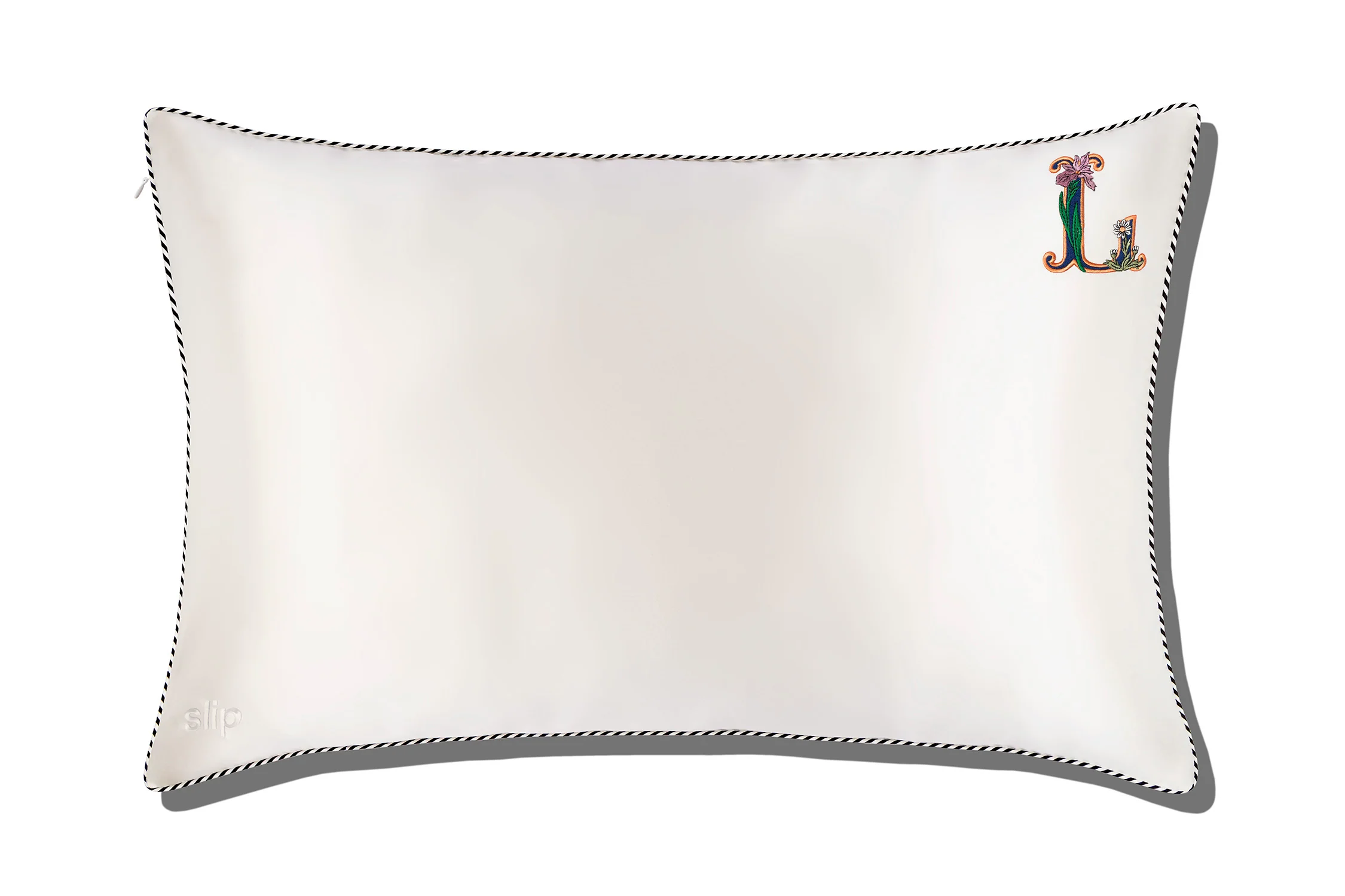 Initial Collection White Queen Zippered Pillowcase - Image 15