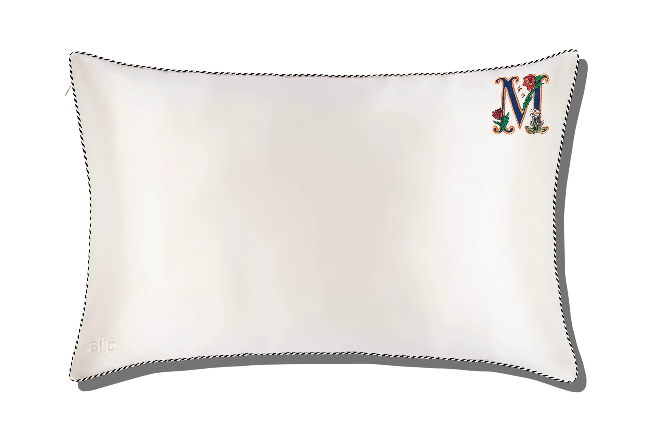 Initial Collection White Queen Zippered Pillowcase - Image 16
