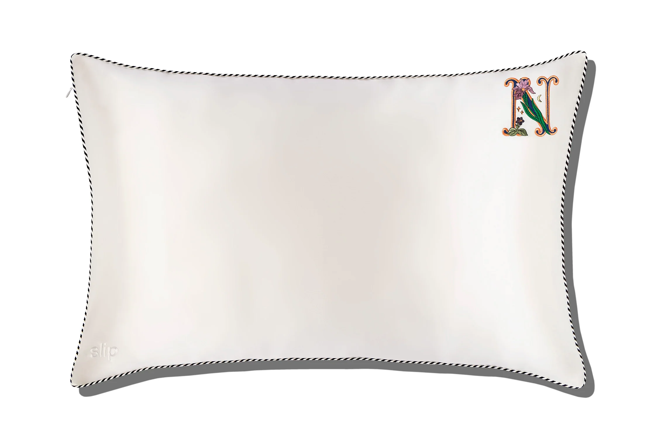 Initial Collection White Queen Zippered Pillowcase - Image 17