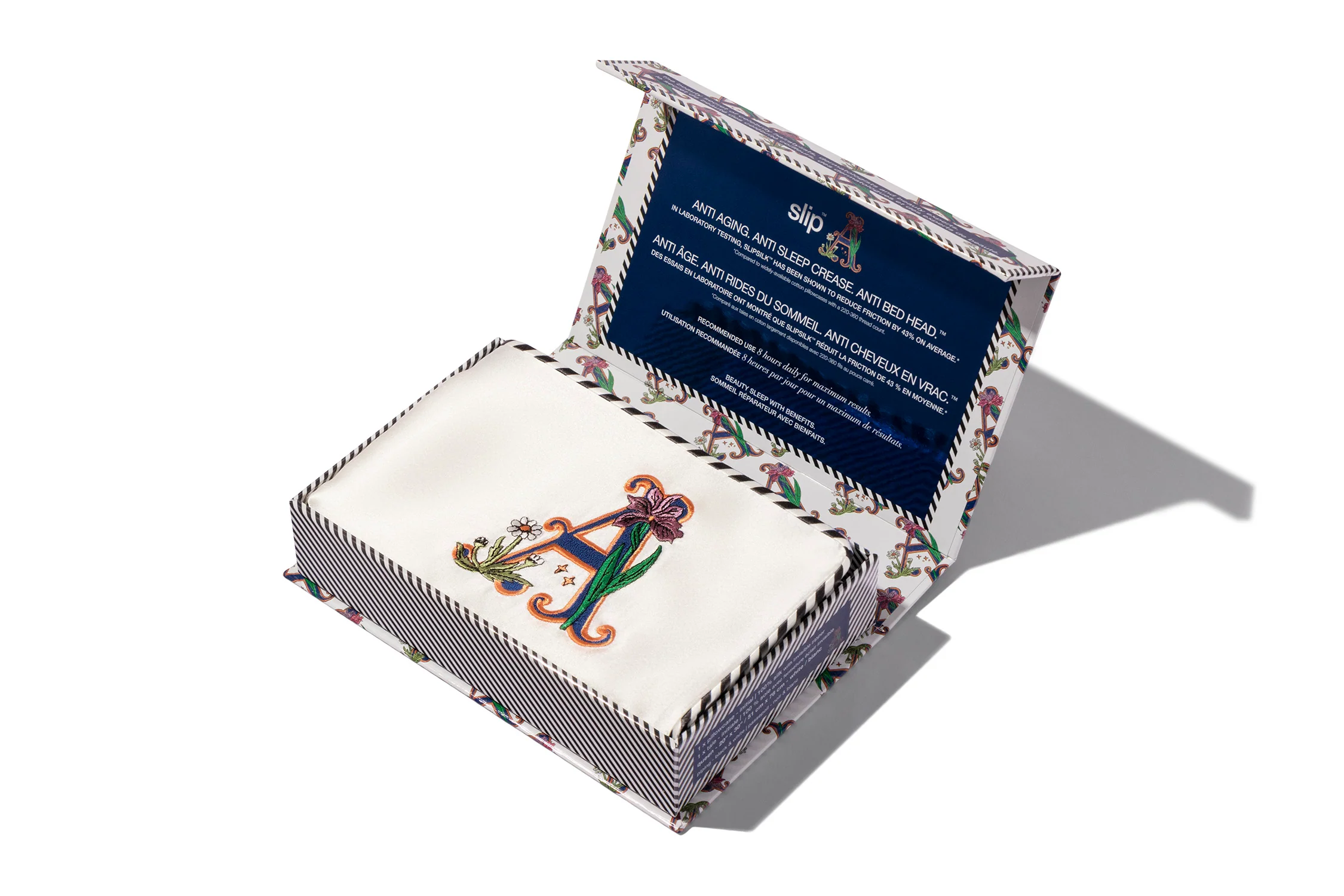 Initial Collection White Queen Zippered Pillowcase - Image 4