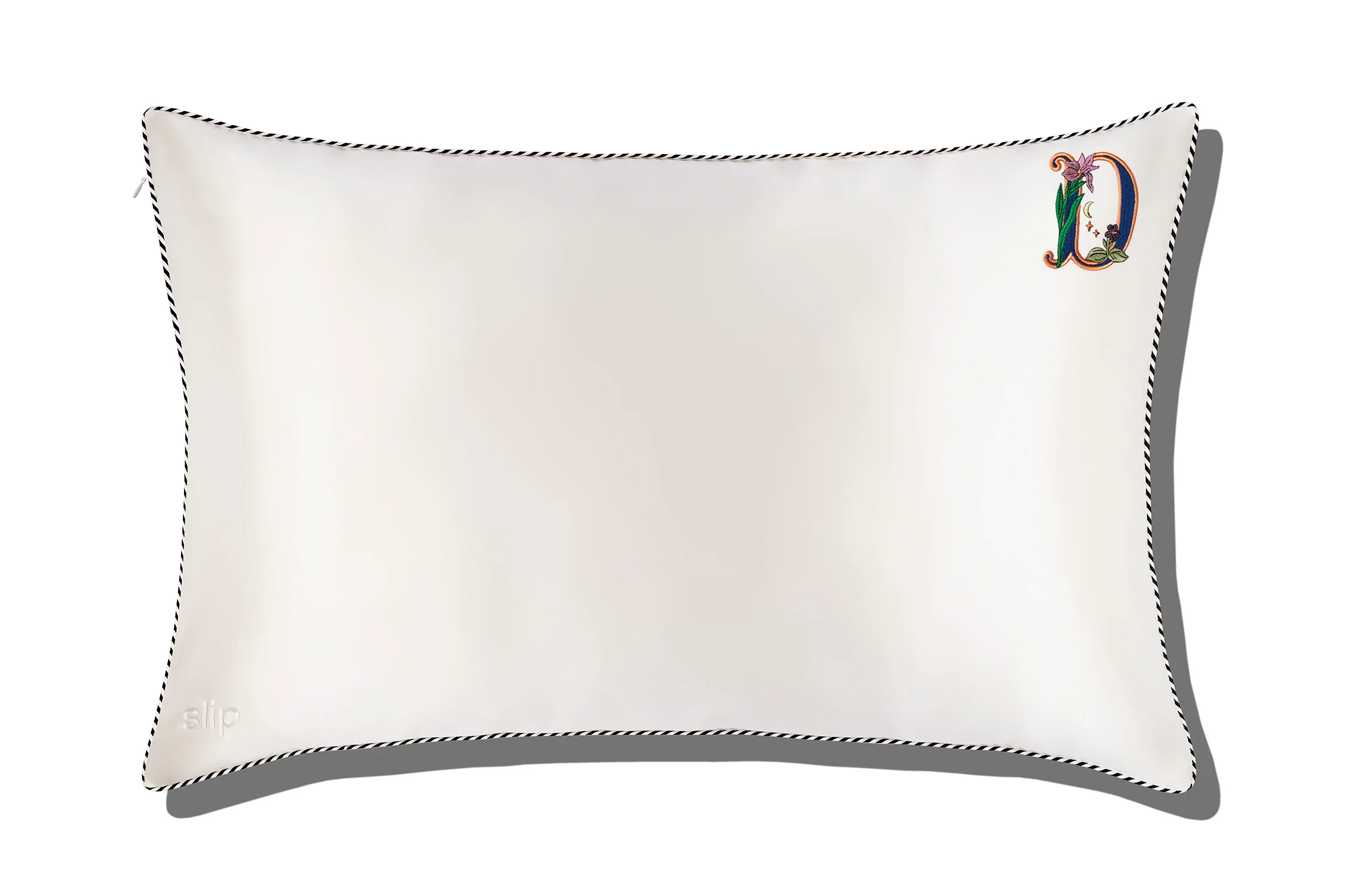 Initial Collection White Queen Zippered Pillowcase - Image 7