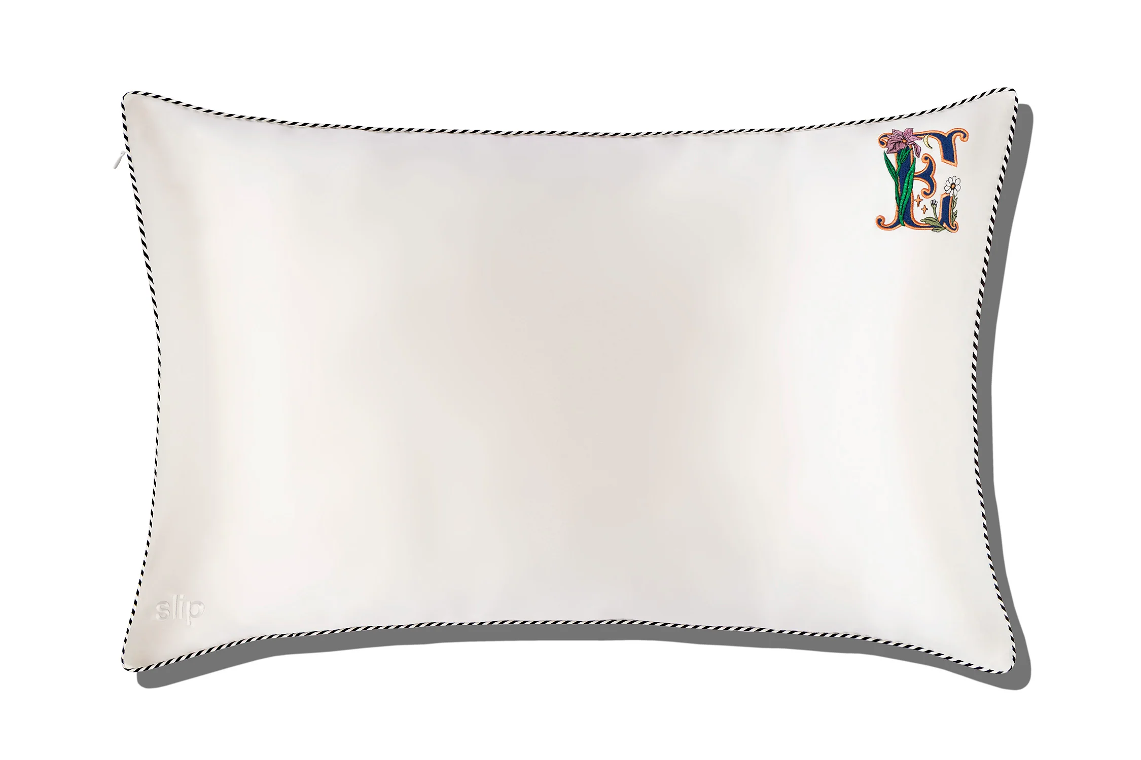 Initial Collection White Queen Zippered Pillowcase - Image 8