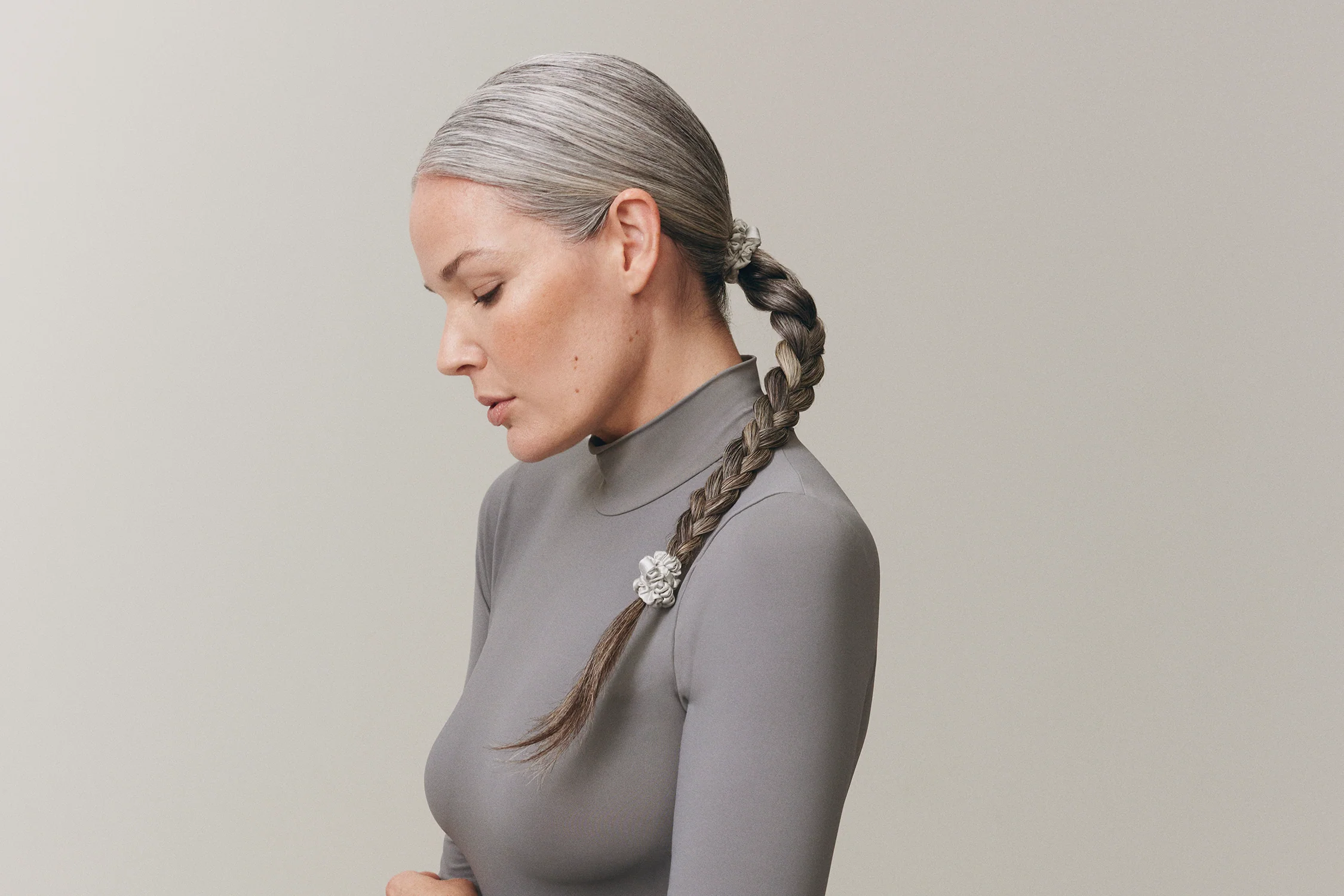 Back to Basics Silver Skinny Scrunchies - Image 6